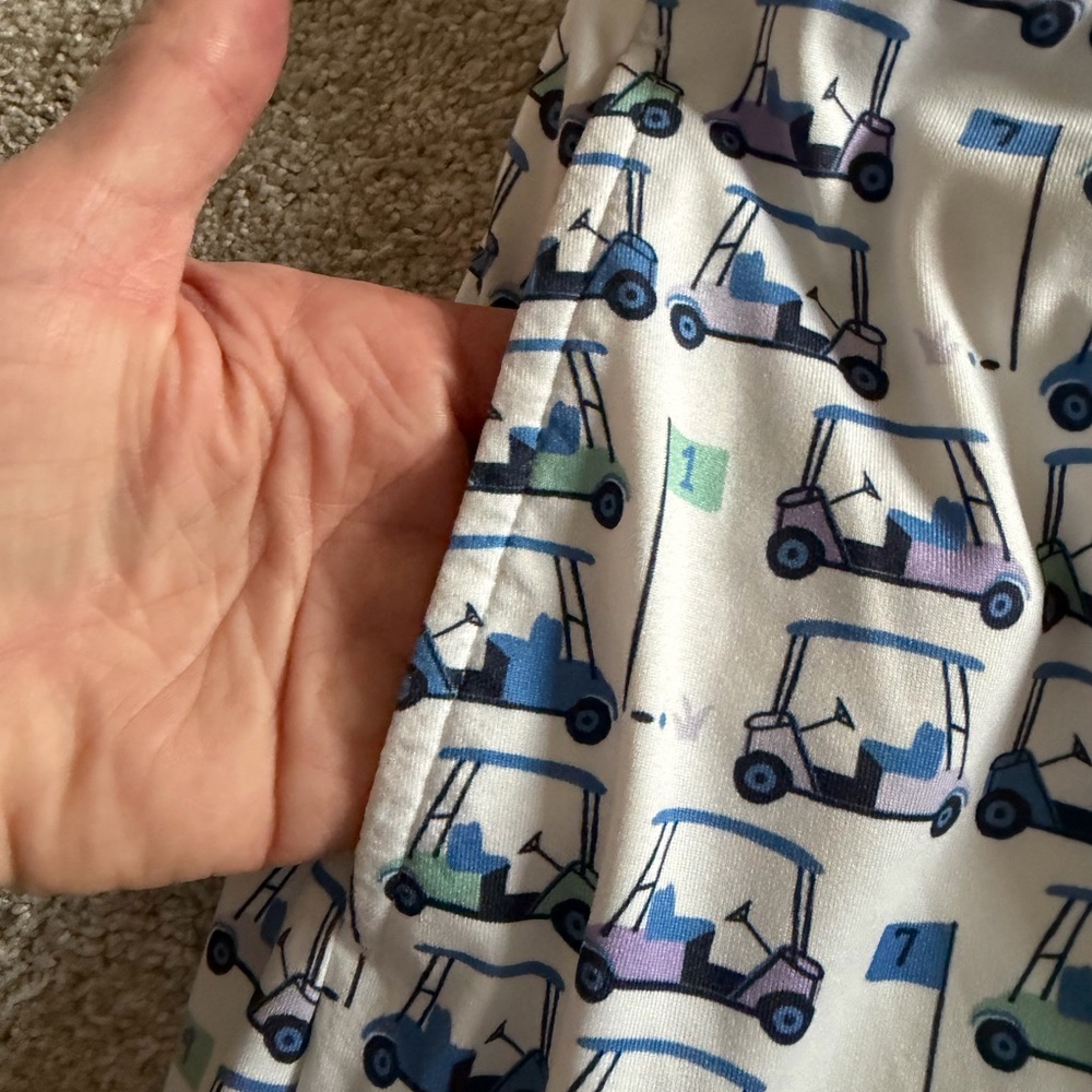 IZOD Golf Cart Skirt/ Skort Blue, Lavender, And Green Size Large - Picture 3 of 6